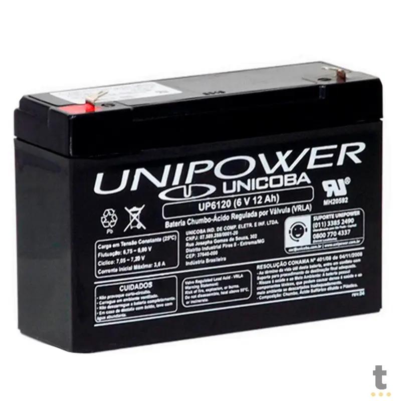Bateria Para Nobreak Unipower 12v 7ah F187 (Up1270seg) Truedata